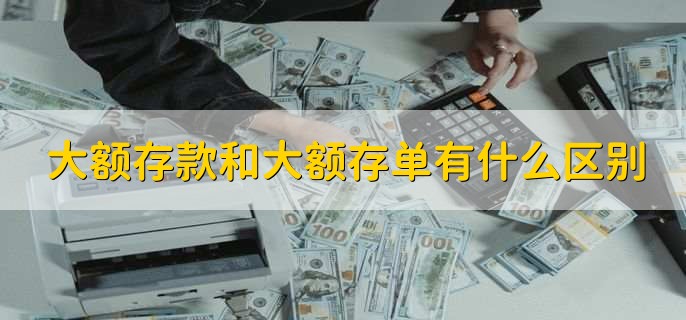 大额存单和大额存款有什么区别 若有20万现金 存哪个比较好