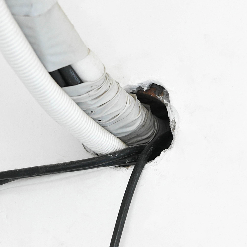 空调洞口封堵最佳方法 空调孔打高了如何补救
