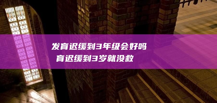 发育迟缓到3年级会好吗 (发育迟缓到3岁就没救了是真的吗 基因检测小儿发育迟缓怎么办)