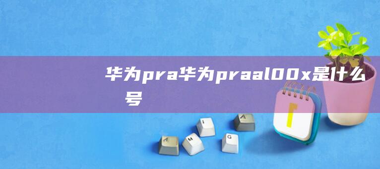 华为pra (华为praal00x是什么型号)