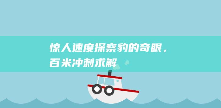 惊人速度！探察豹的奇眼，百米冲刺求解