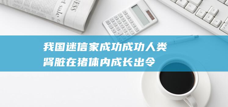 我国迷信家成功成功！人类肾脏在猪体内成长出令人惊叹的成就