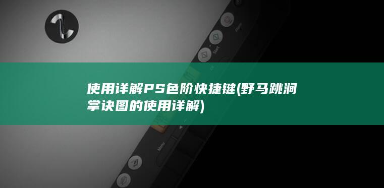 使用详解 PS色阶快捷键 (野马跳涧掌诀图的使用详解)